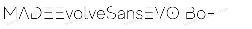 MADEEvolveSansEVO Bo字体转换